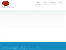 Tablet Screenshot of calderadev.com